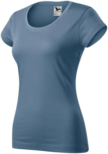 Slim Fit Damen T-Shirt mit rundem Halsausschnitt - Bequemes Damen-T-Shirt aus Baumwolle
